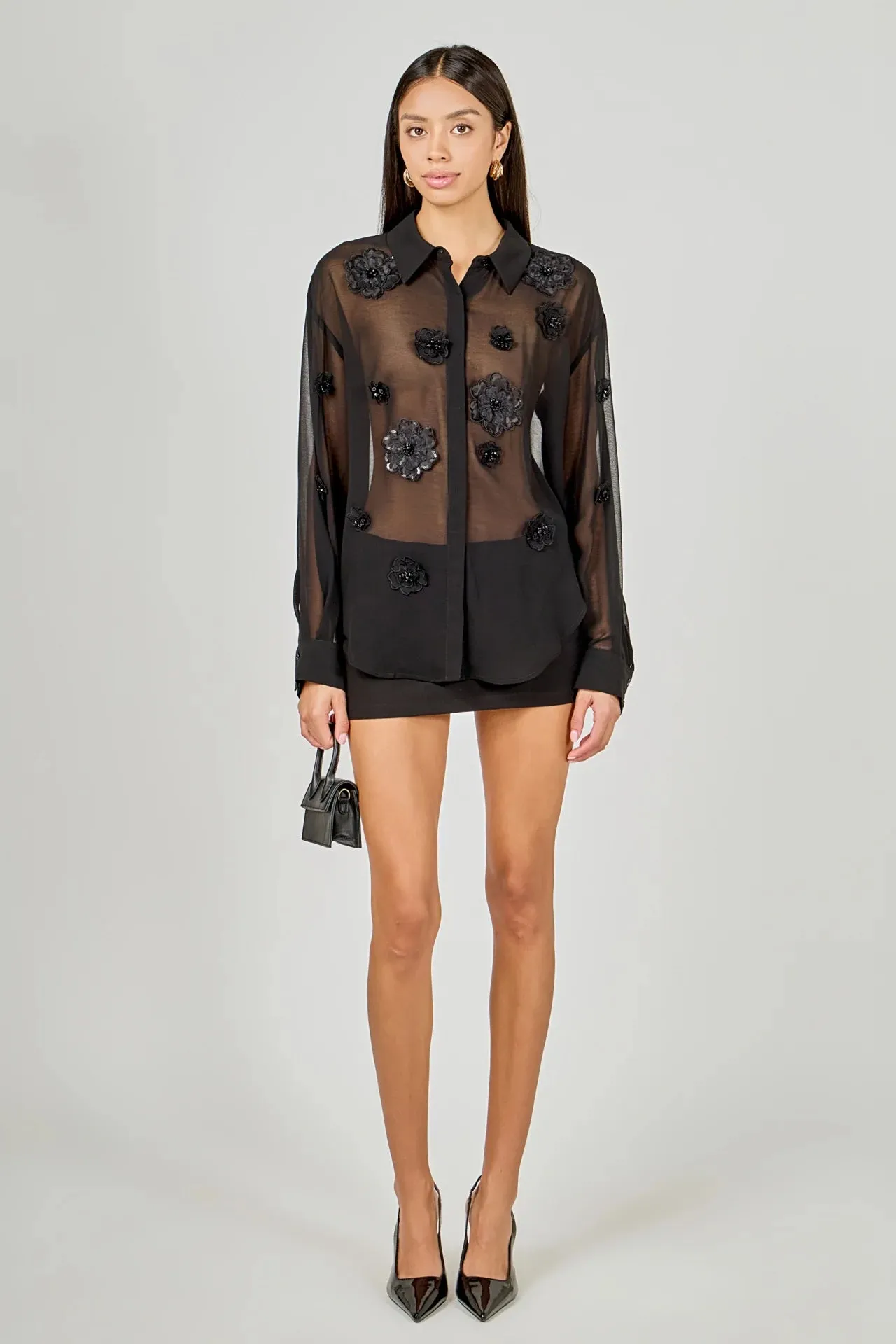 Floral Detail Shirt Blouse sold by Care Tucker product image thumbnail 4