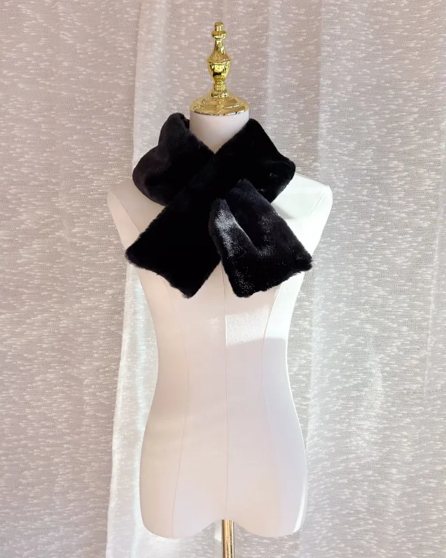 Vintage Faux Fur mini Scarf sold by Care Tucker