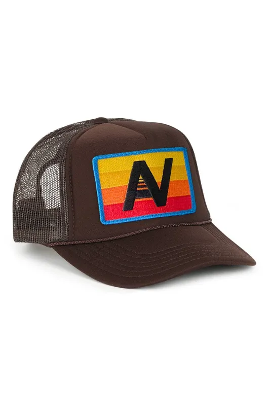 AVIATOR NATION LOGO RAINBOW - LOW RISE TRUCKER HAT sold by Care Tucker