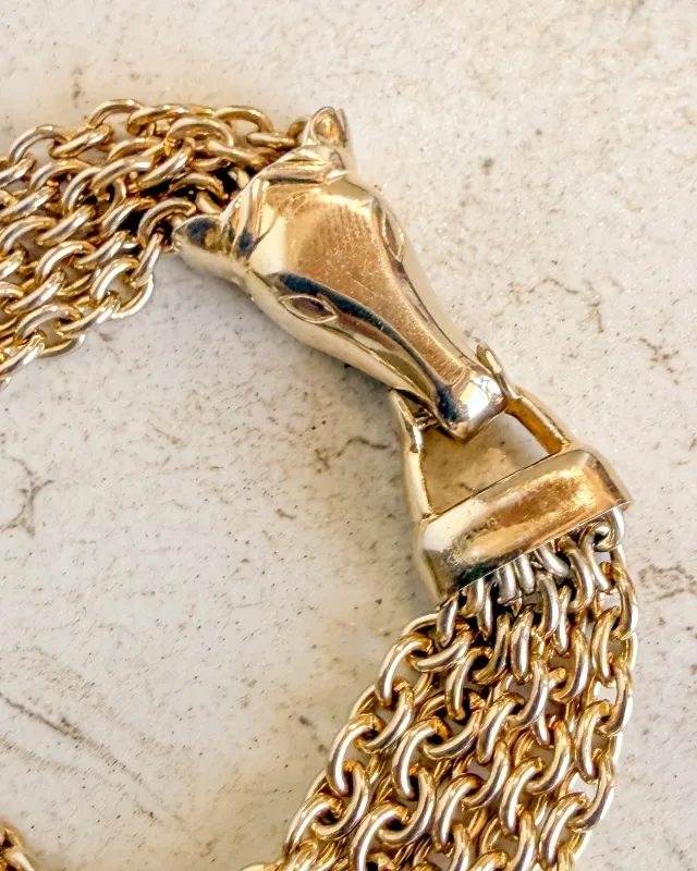 Vintage horse head bracelet sold by Care Tucker