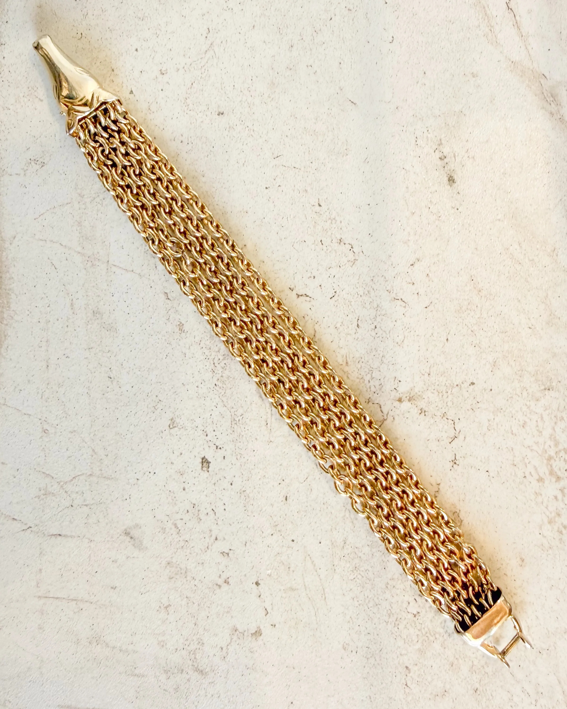 Vintage horse head bracelet sold by Care Tucker product image thumbnail 2