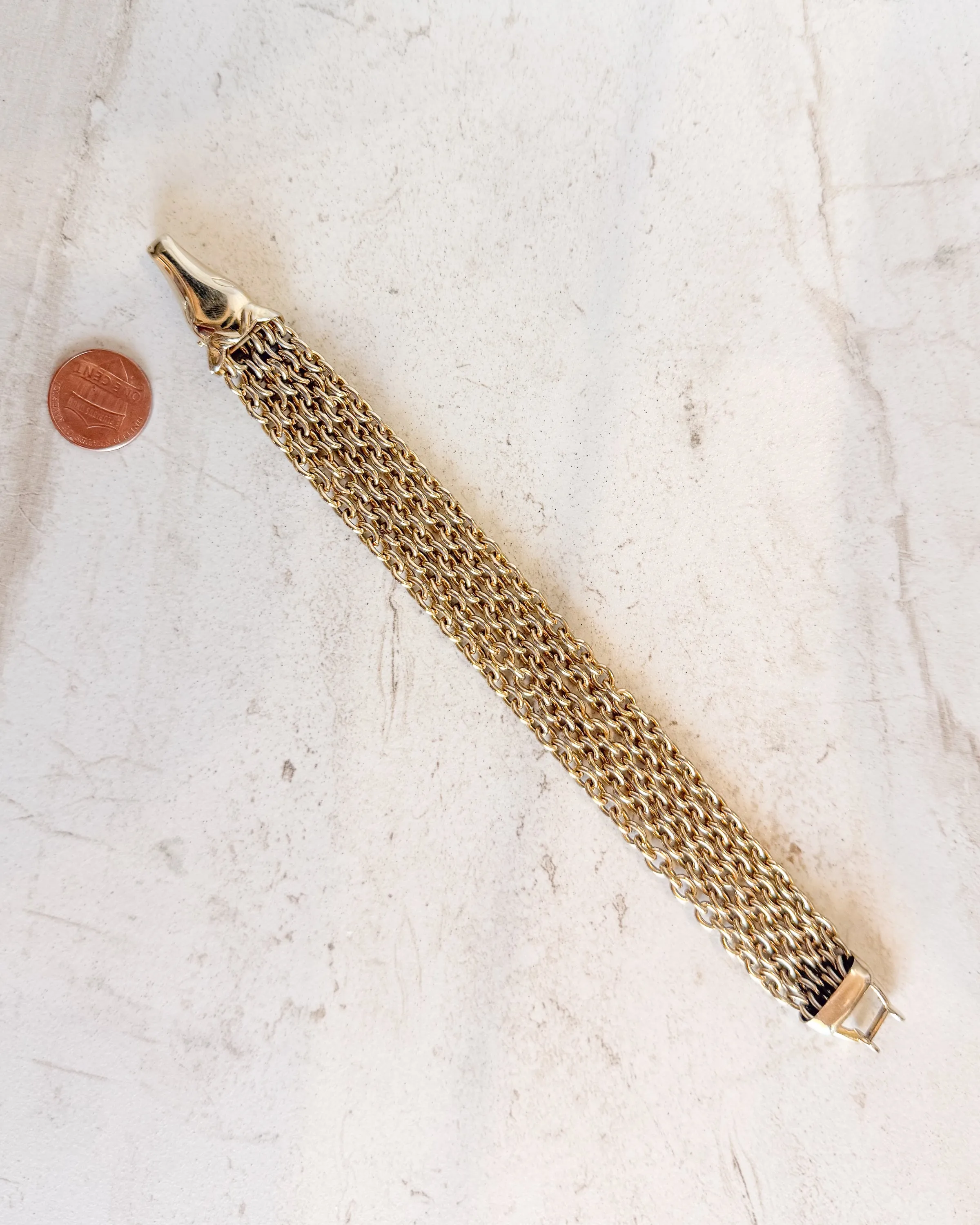 Vintage horse head bracelet sold by Care Tucker product image thumbnail 4