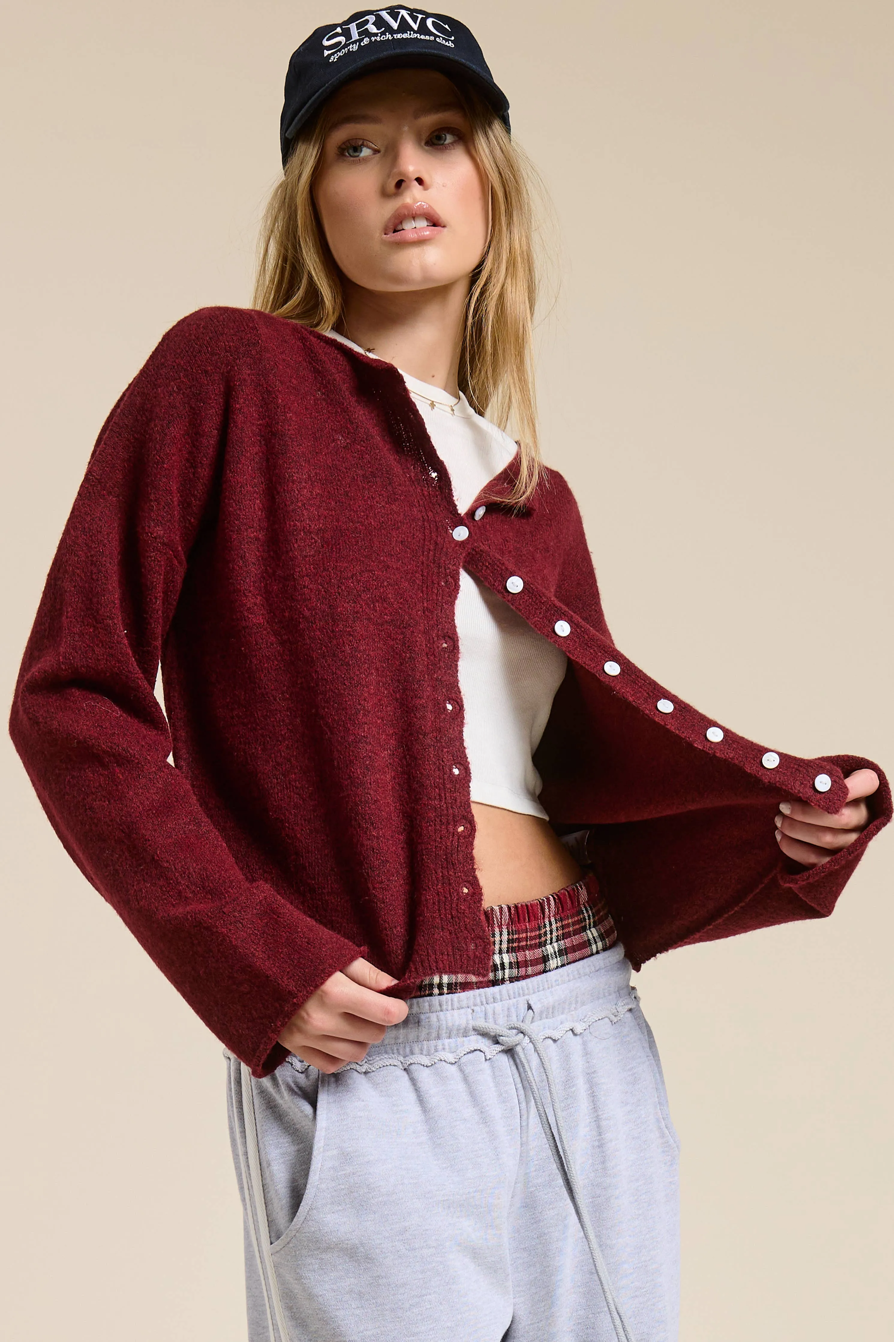 Sunday Button Down Cardigan Top sold by Care Tucker product image thumbnail 2