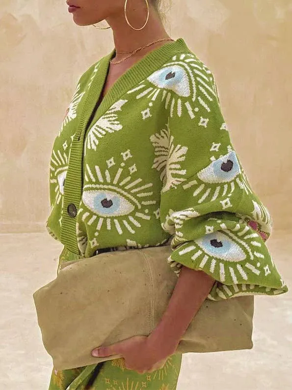 Mystical Gorgeously Eye Cardigan sold by Care Tucker product image thumbnail 2
