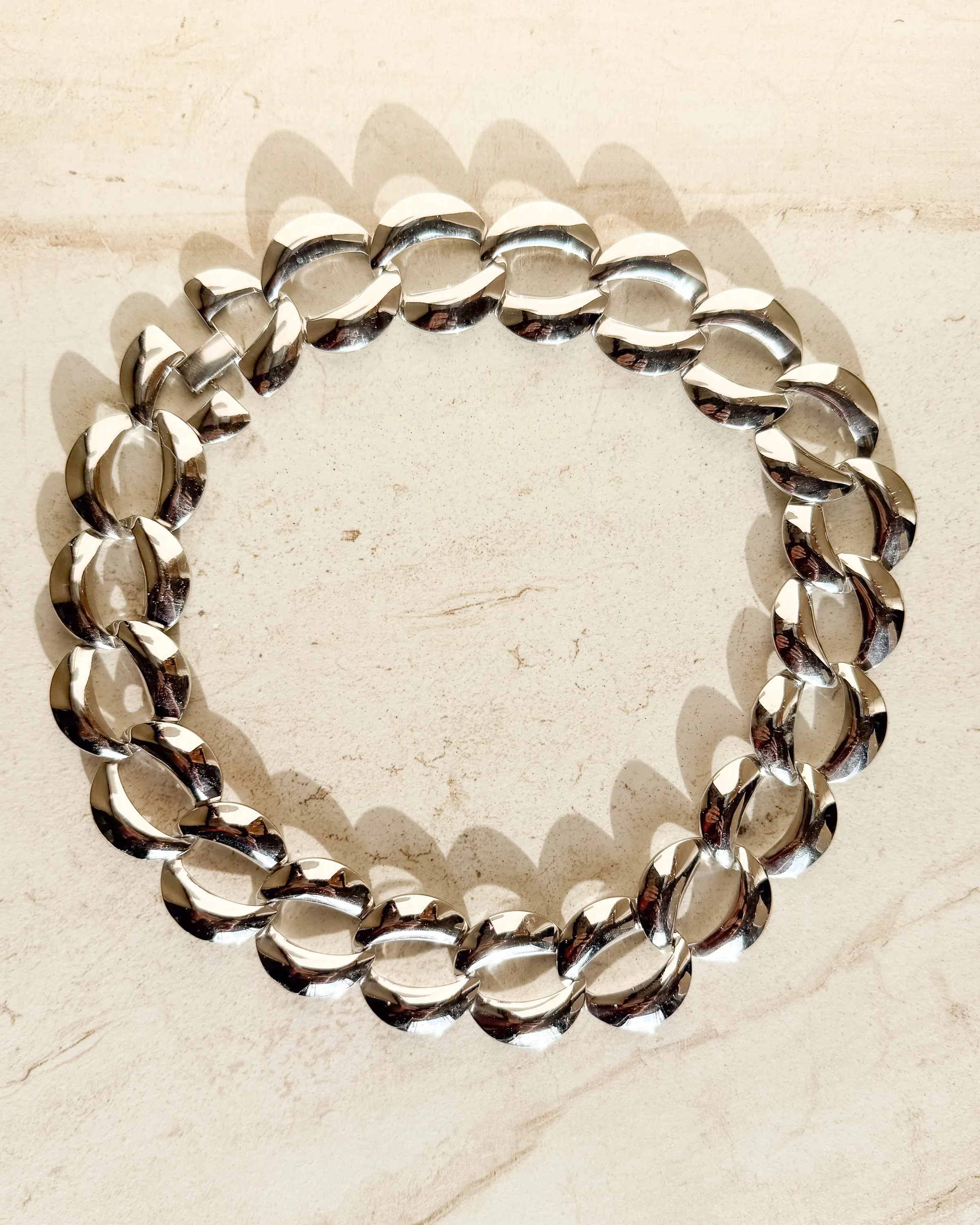 Vintage Chucky Sliver Tone Link Chain Necklace sold by Care Tucker product image thumbnail 2