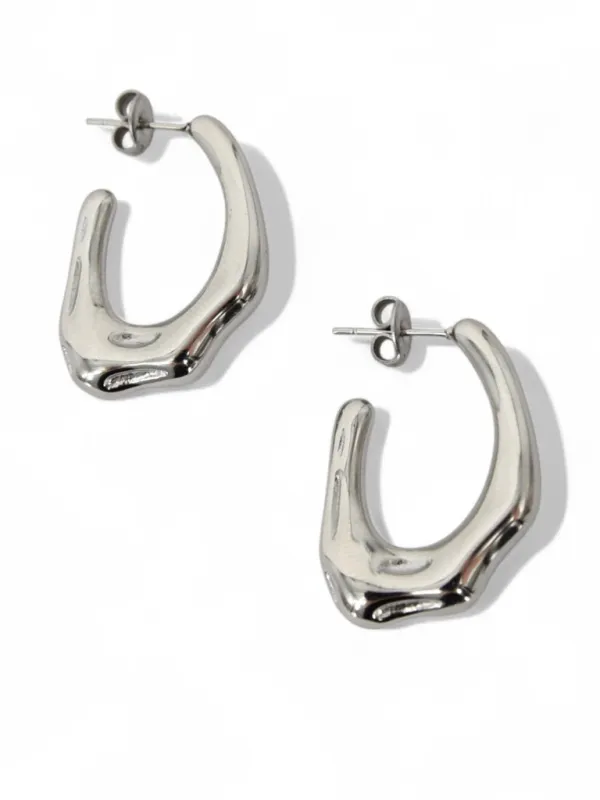 Wavy Hoop Earrings sold by Care Tucker