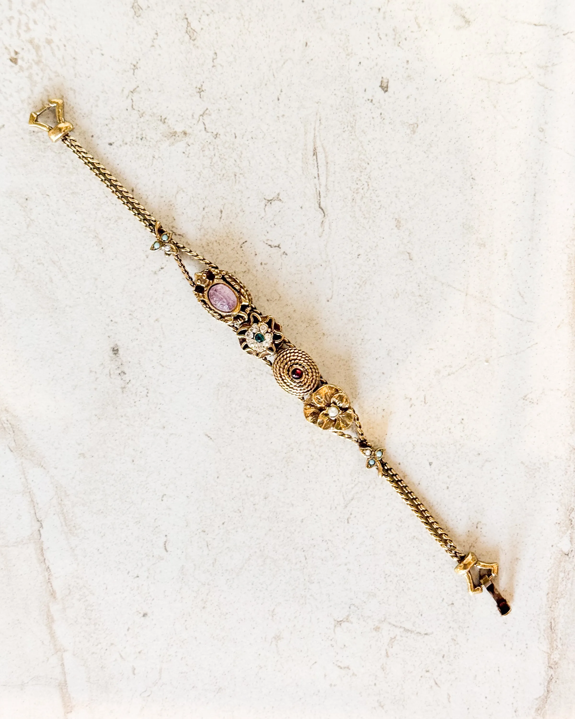 Vintage Victorian Revival slide bracelet sold by Care Tucker