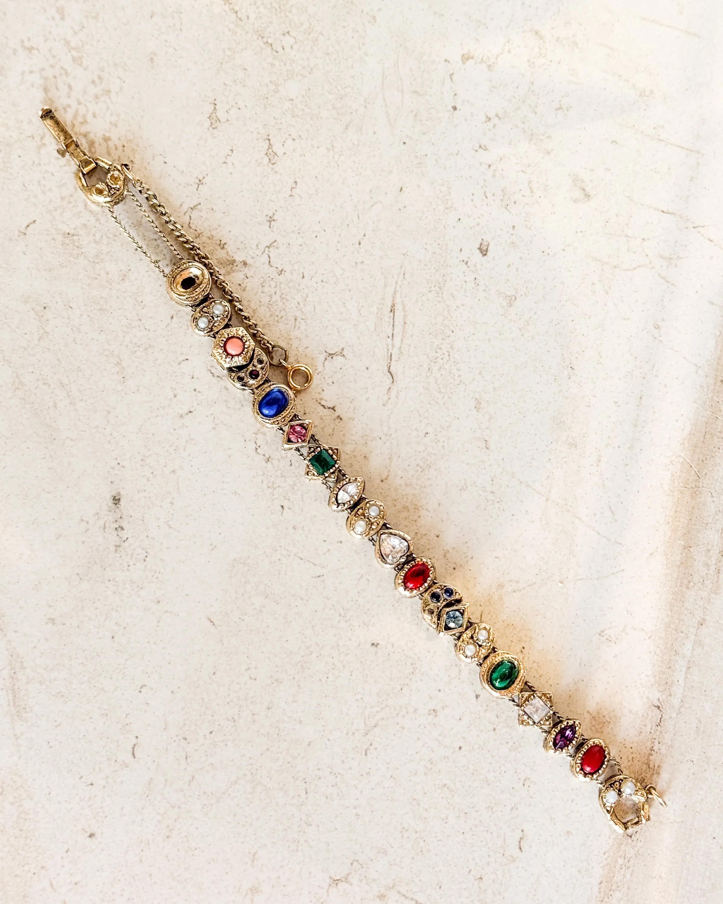 Vintage SLIDE CHARMS BRACELET sold by Care Tucker