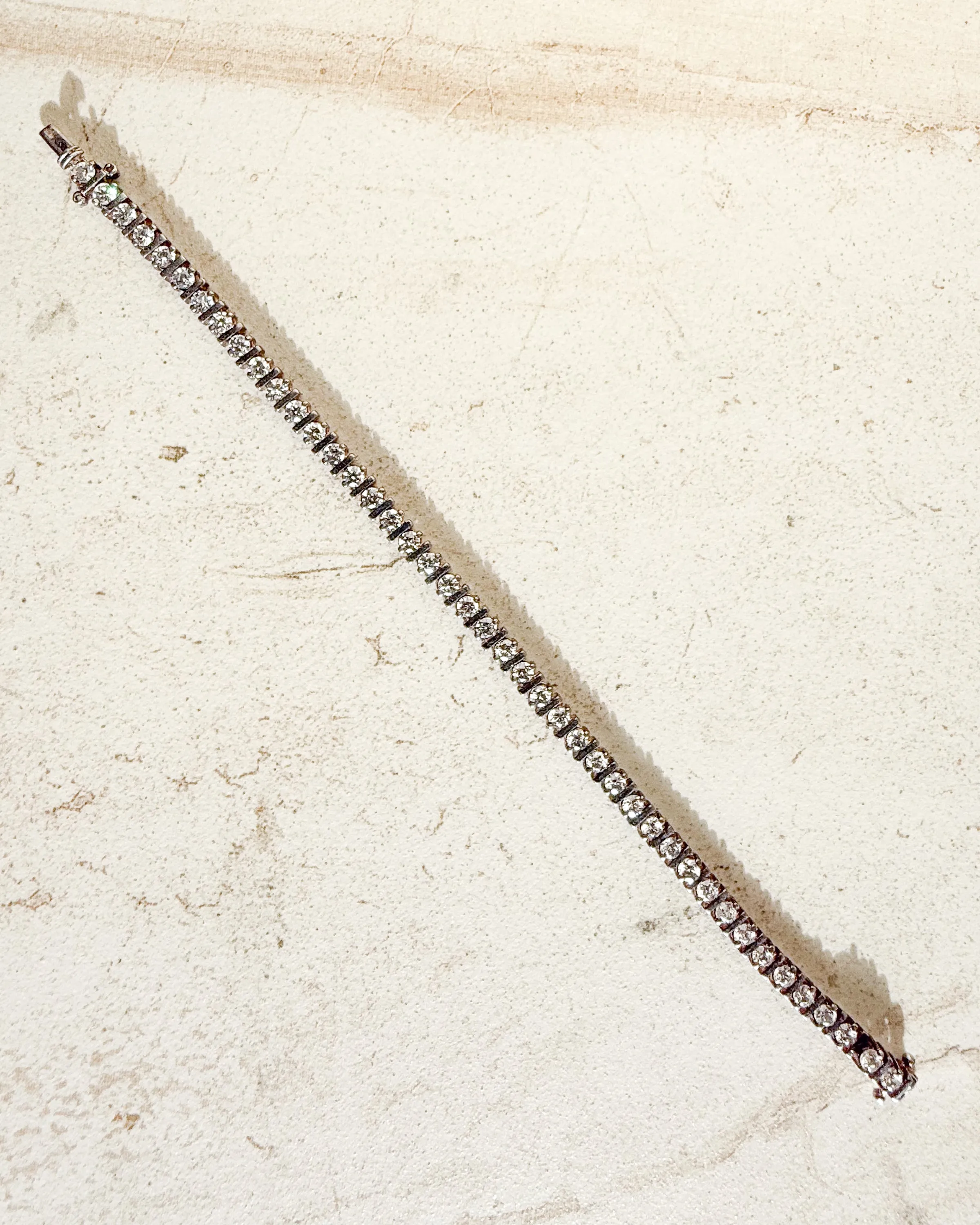 Vintage Silver Tennis bracelet sold by Care Tucker