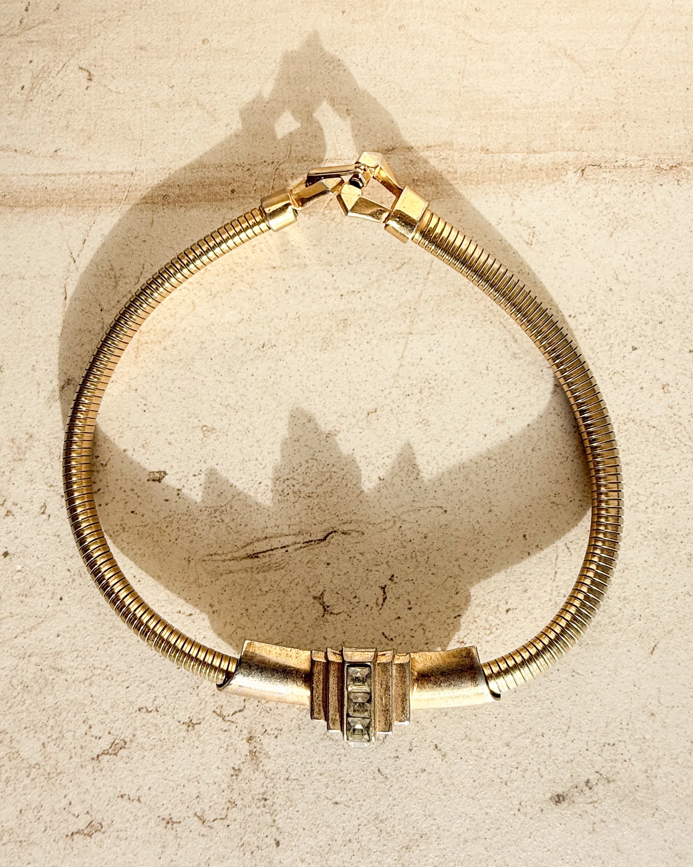 Vintage Signed omega collar chocker necklace sold by Care Tucker product image thumbnail 2