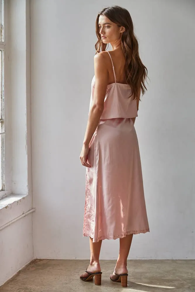 Satin Embroidered V-Neck Top sold by Care Tucker product image thumbnail 5