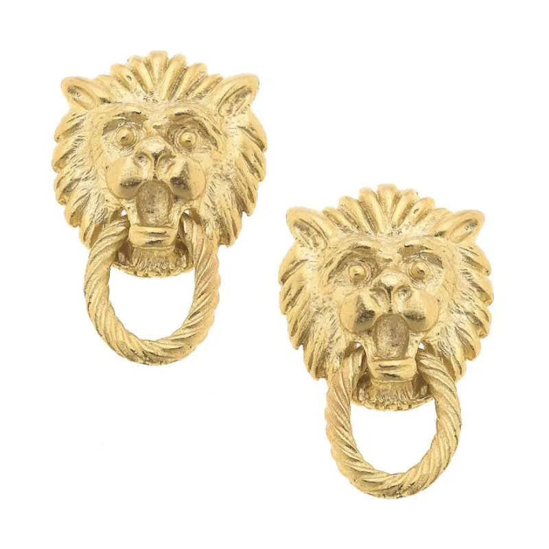 Small Lion Head Studs sold by Care Tucker
