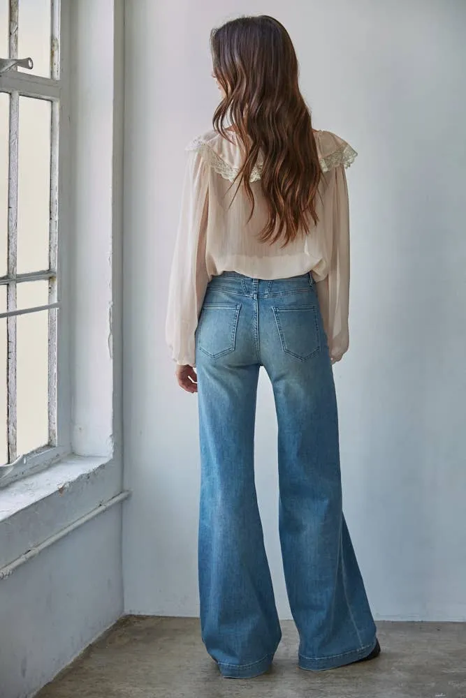 Long Sleeve Ruffle Top sold by Care Tucker product image thumbnail 5