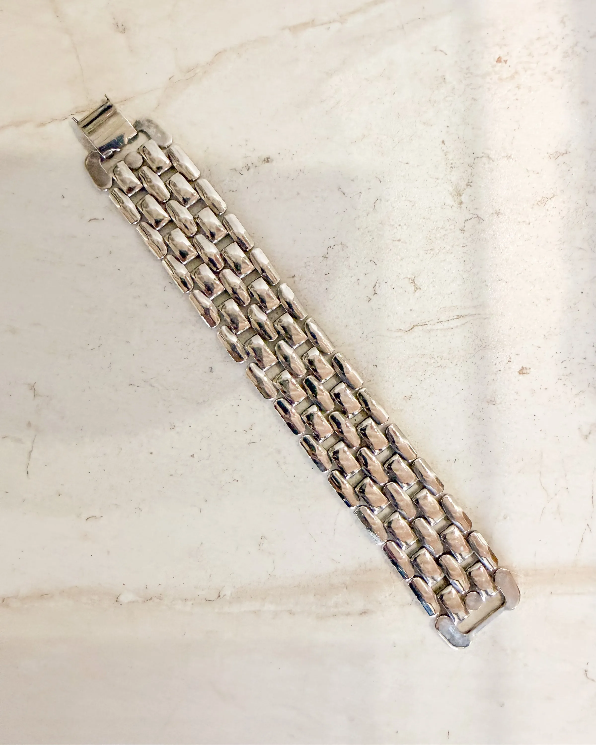 Vintage Silver Tone Chain Bracelet sold by Care Tucker