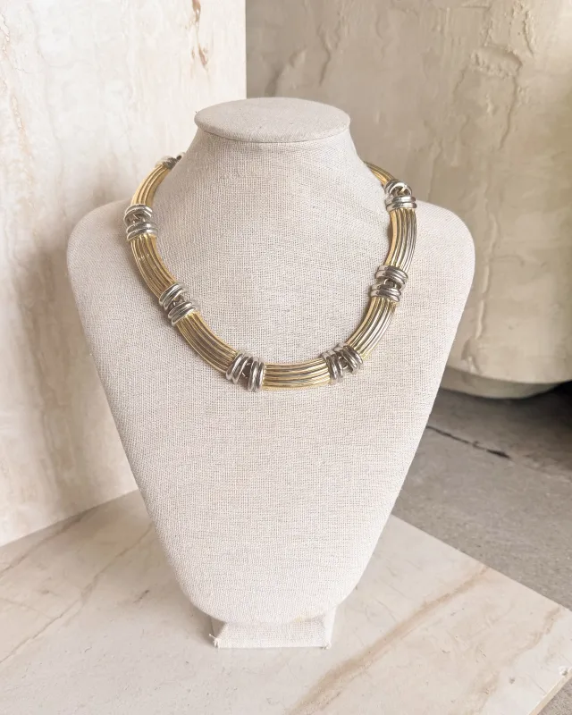 Vintage 2 Tone Necklace sold by Care Tucker
