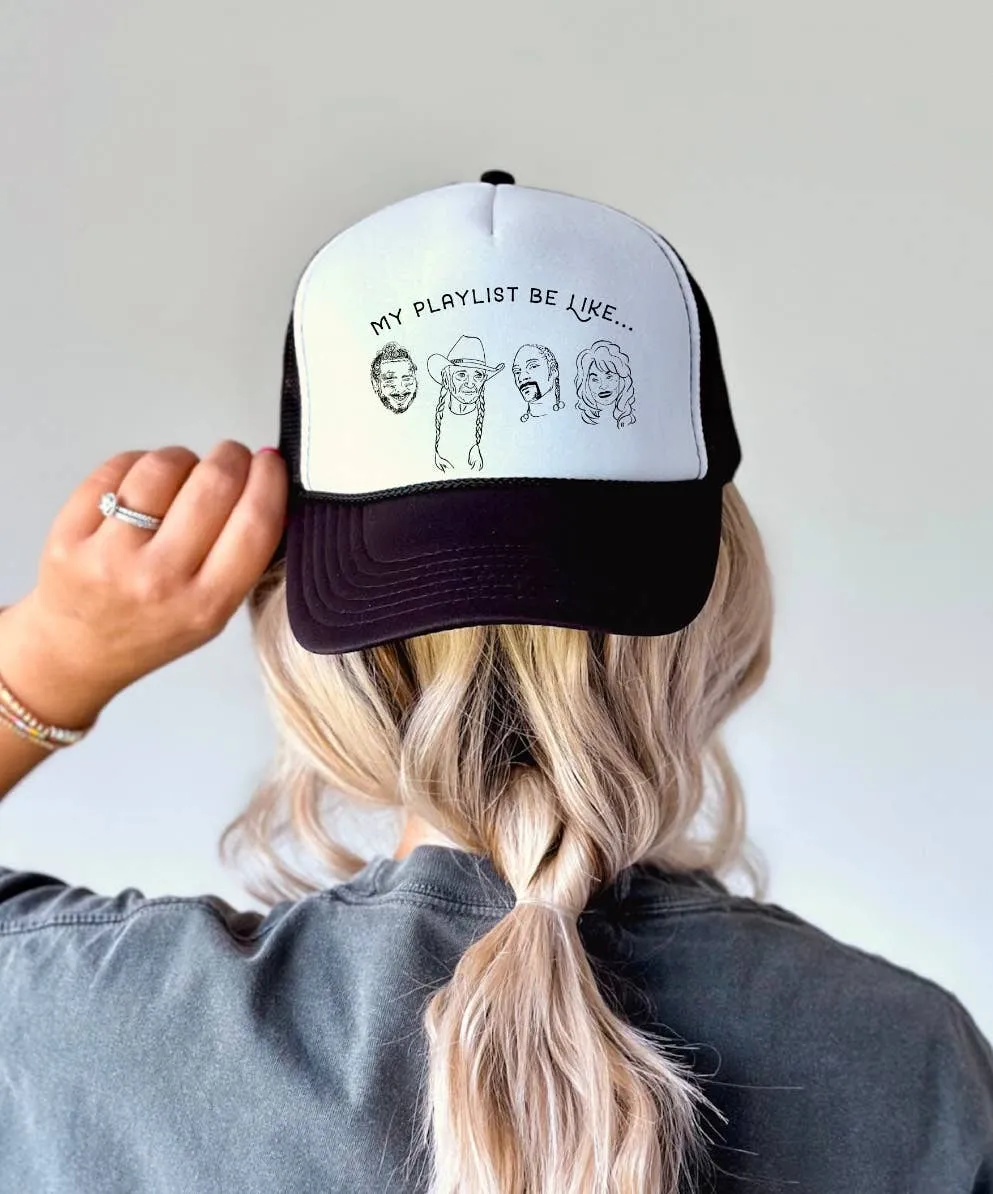 Playlist Trucker Hat sold by Care Tucker product image thumbnail 2