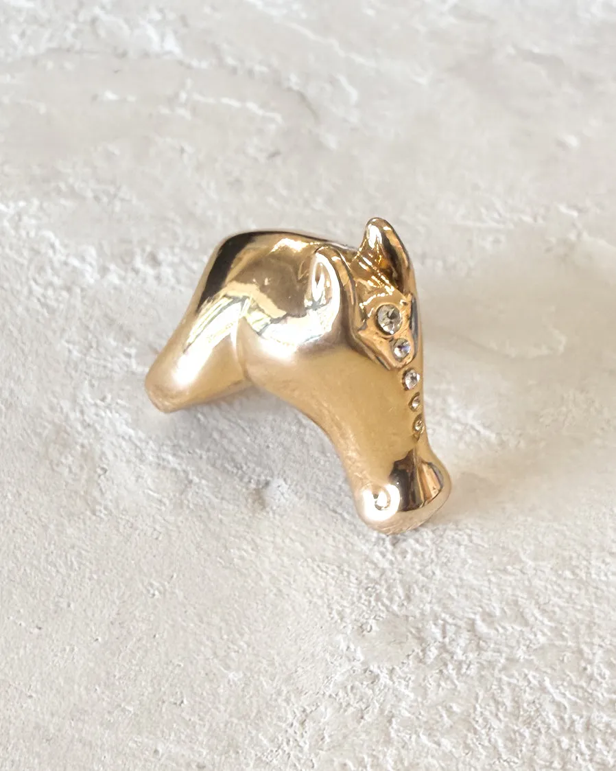 Chunky CZ Horse Stallion Ring sold by Care Tucker product image thumbnail 3