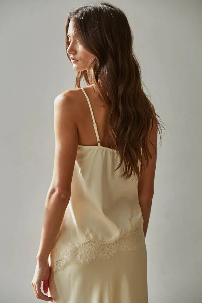 Satin Lace Asymmetrical Cami sold by Care Tucker product image thumbnail 5