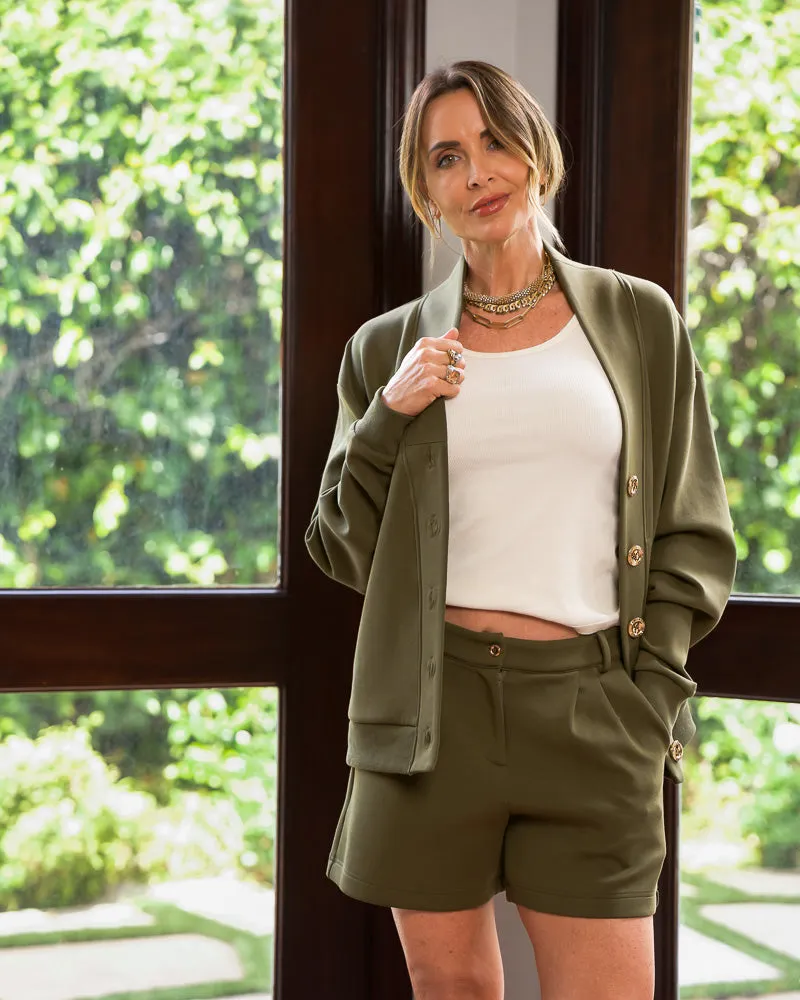 Stanford Ultra Luxe Cardigan Olive sold by Care Tucker product image thumbnail 3