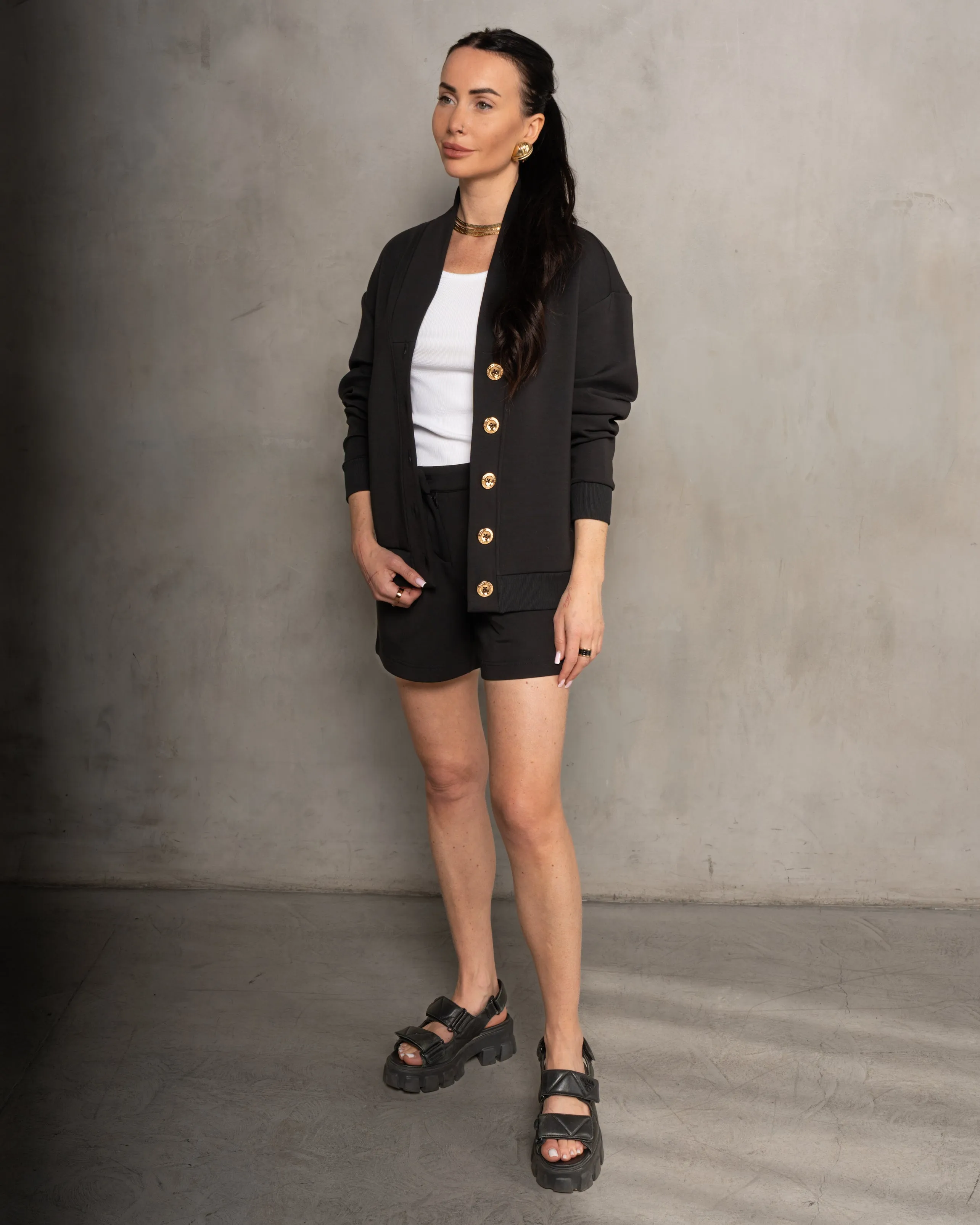Stanford Ultra Luxe Cardigan Black sold by Care Tucker product image thumbnail 3