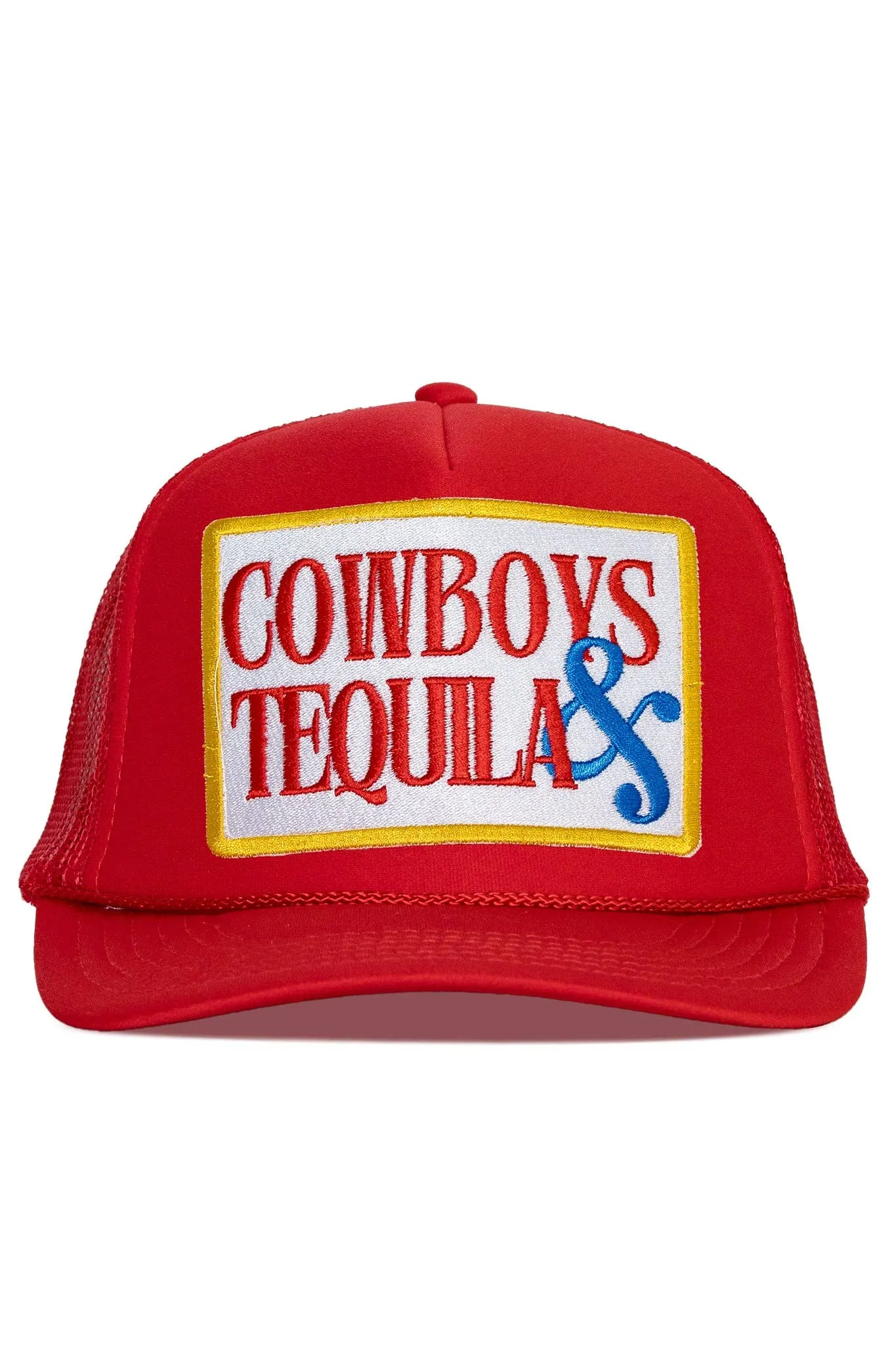 Cowboys & Tequila Trucker Hat in Red sold by Care Tucker product image thumbnail 2