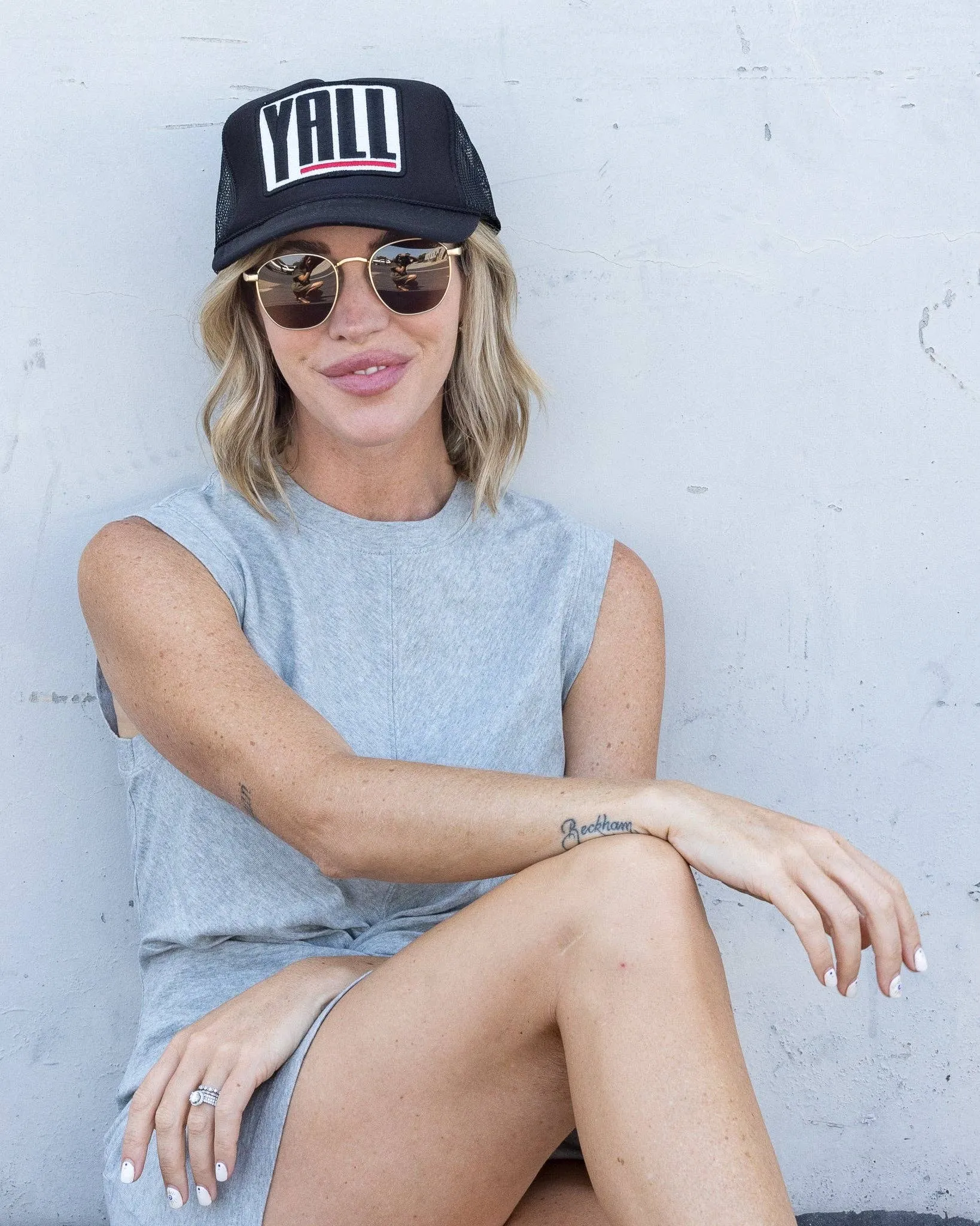 Yall Trucker Hat in Black sold by Care Tucker product image thumbnail 2