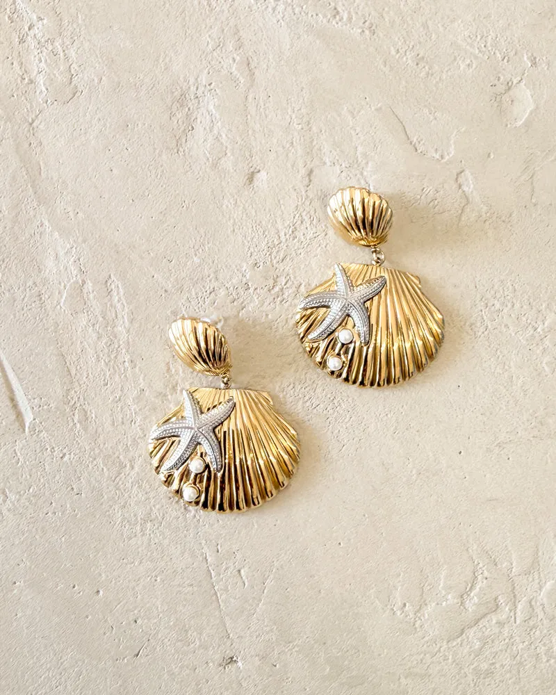 Seashell Earrings sold by Care Tucker