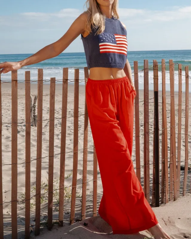 Easygoing Pants - Sundried Tomato Linen made by Show Me Your MuMu