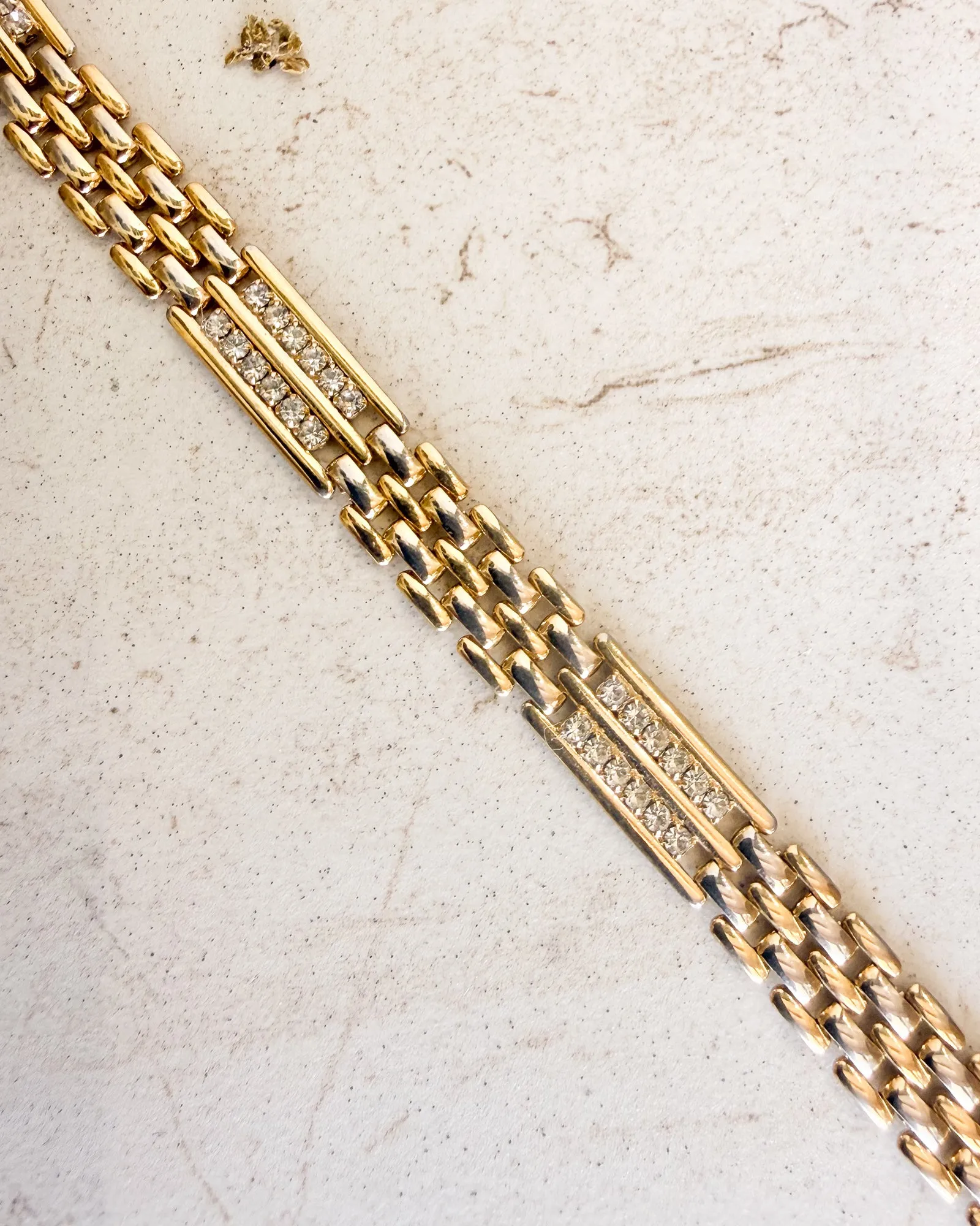 Vintage Goldtone panther link Bracelet sold by Care Tucker product image thumbnail 2