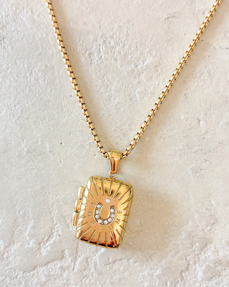 Gold Locket Necklace sold by Care Tucker