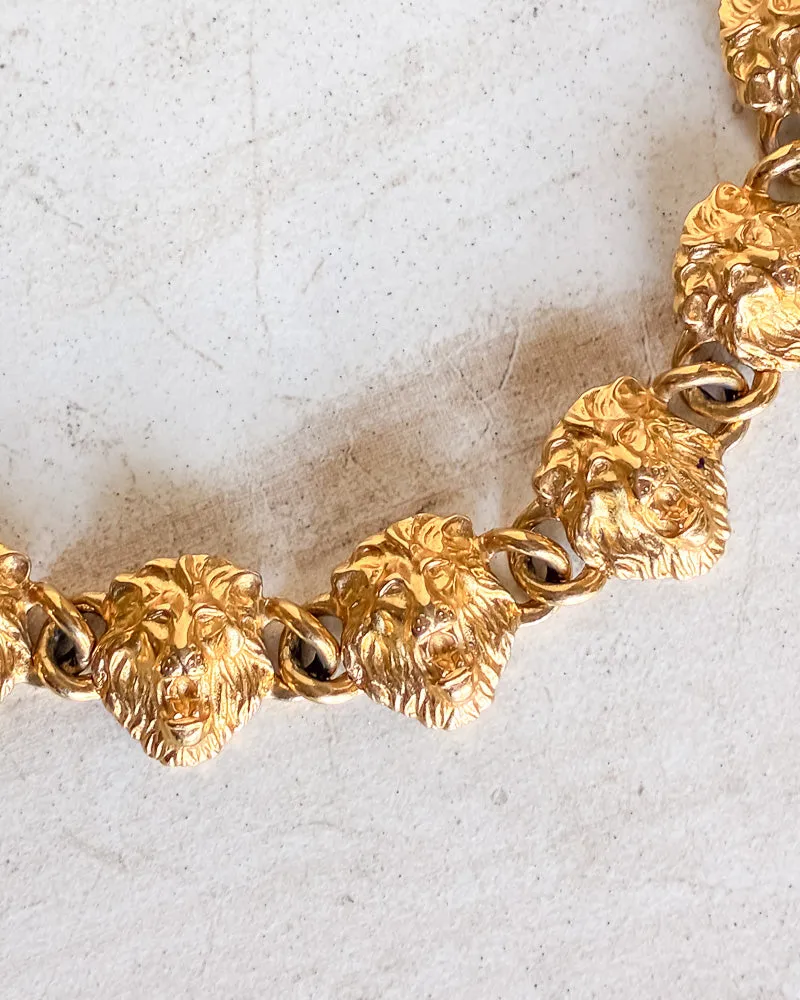 Vintage Signed Lions head Necklace sold by Care Tucker product image thumbnail 2