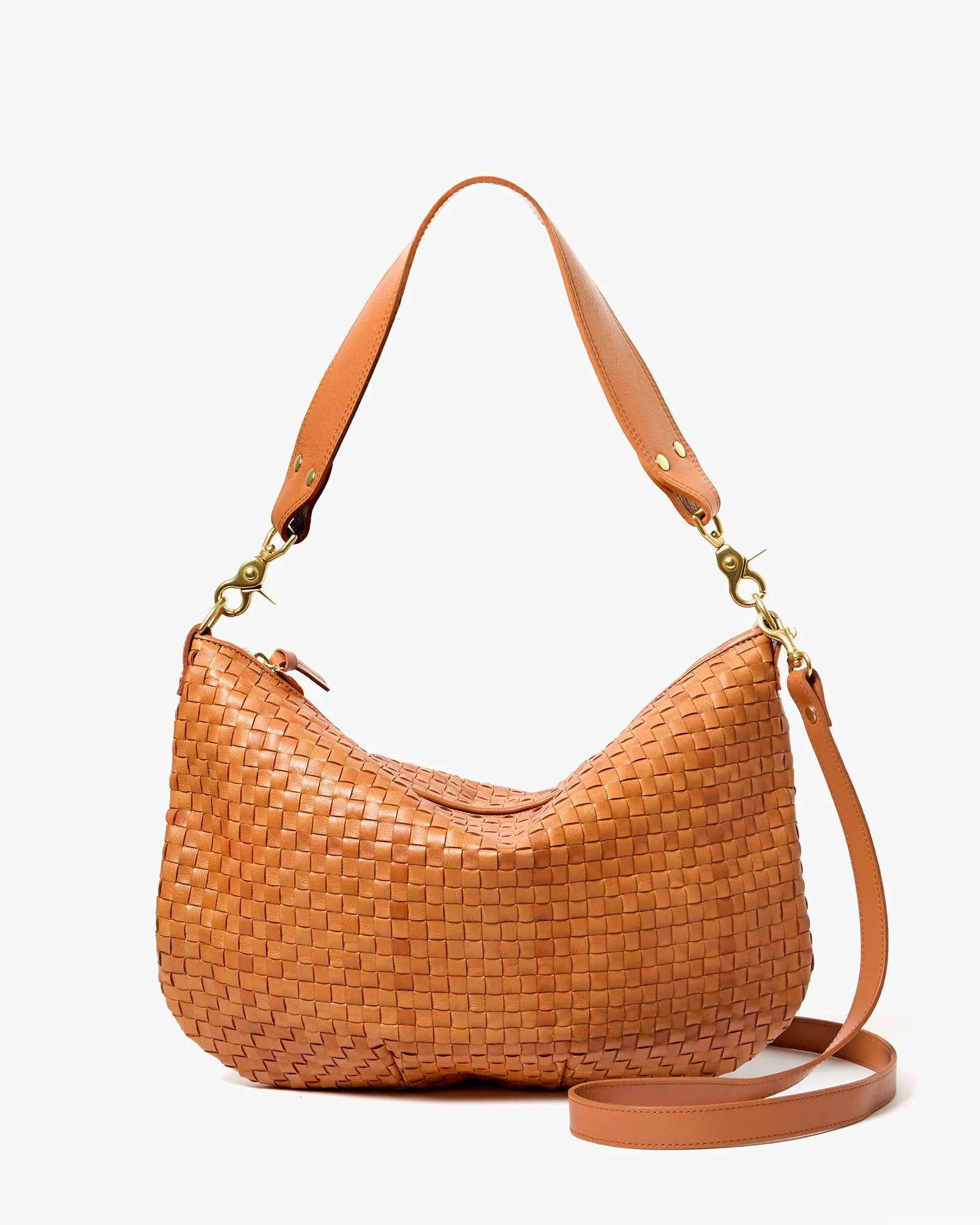 Moyen Messenger Natural Woven Checker sold by Care Tucker