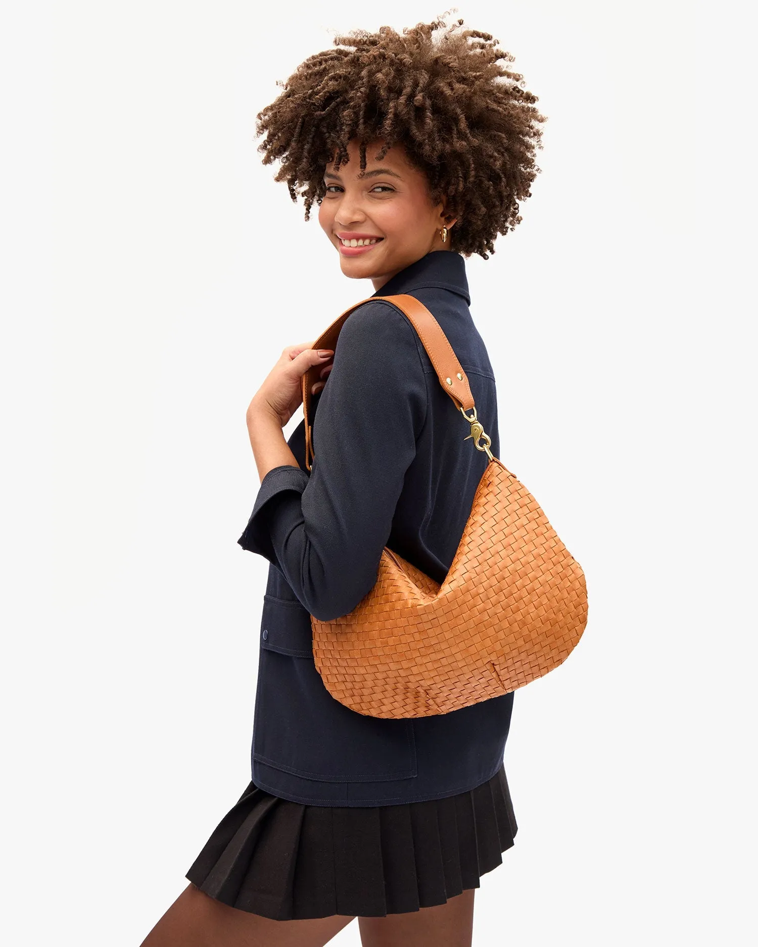 Moyen Messenger Natural Woven Checker sold by Care Tucker product image thumbnail 3
