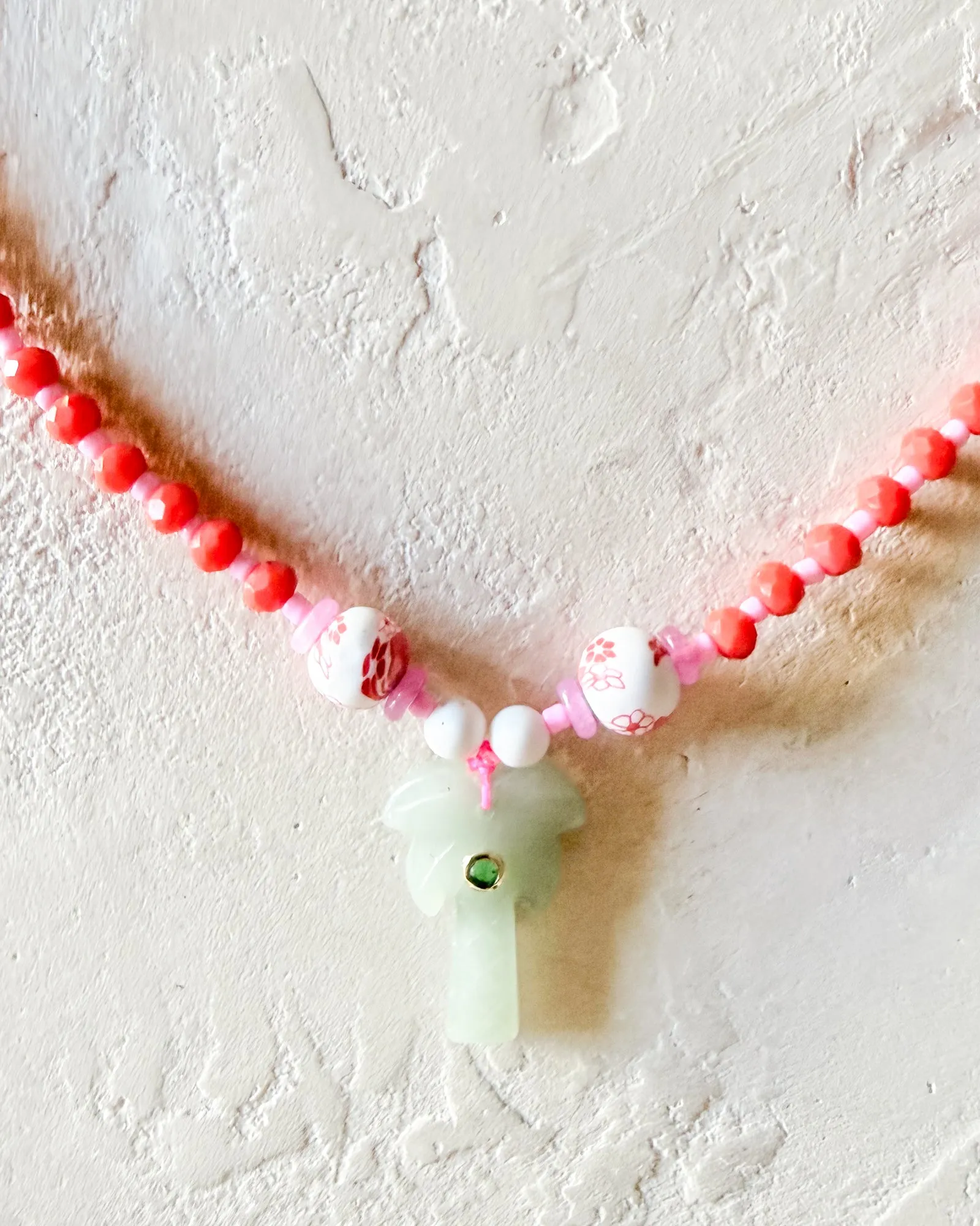Crystal Palm Tree Beaded Necklace sold by Care Tucker product image thumbnail 4