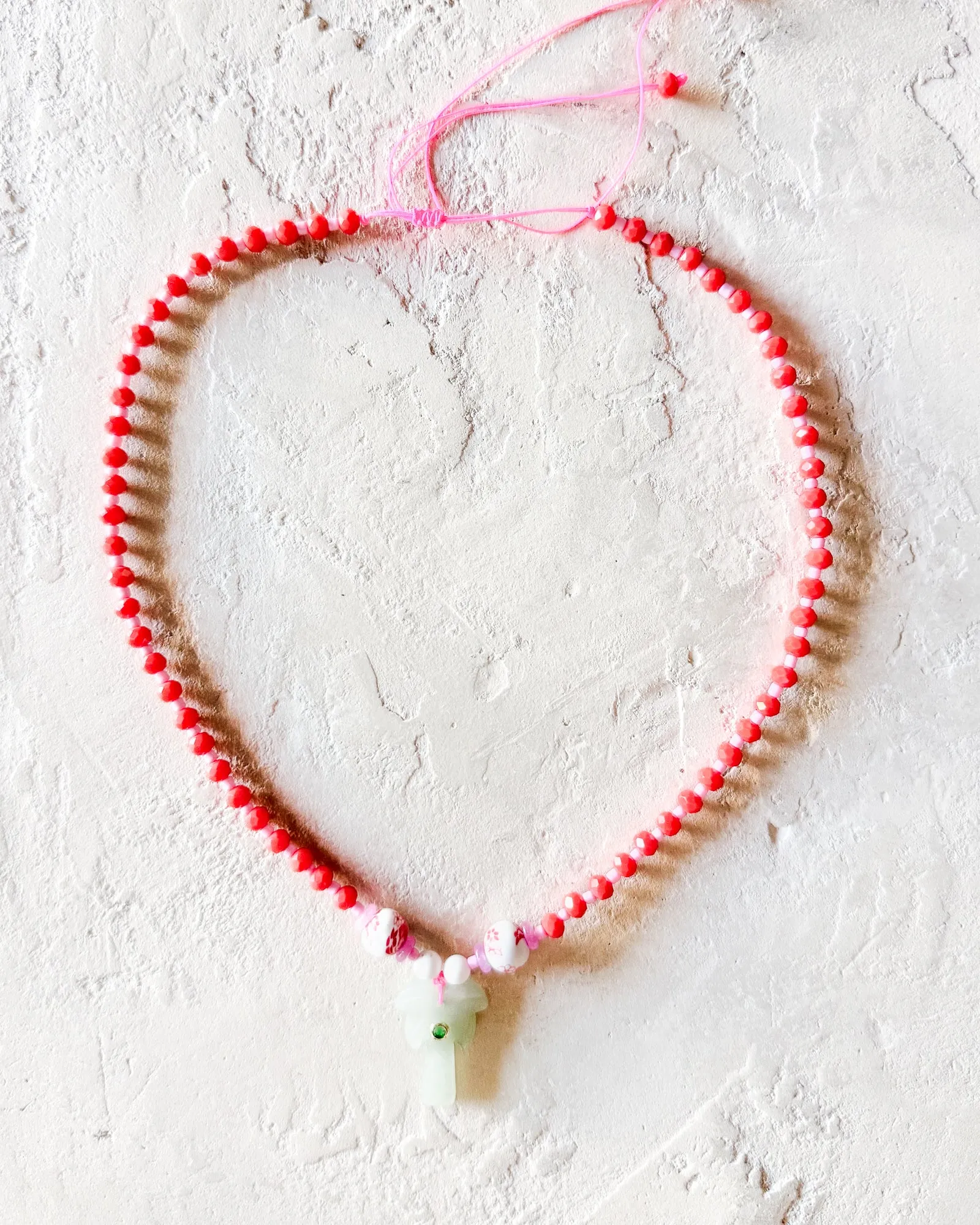 Crystal Palm Tree Beaded Necklace sold by Care Tucker product image thumbnail 3