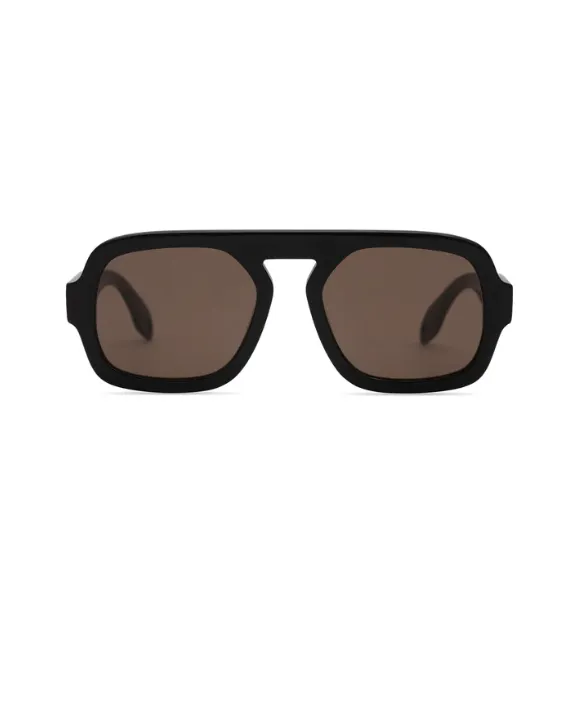 Jane in Gloss Black dark brown lens sold by Care Tucker