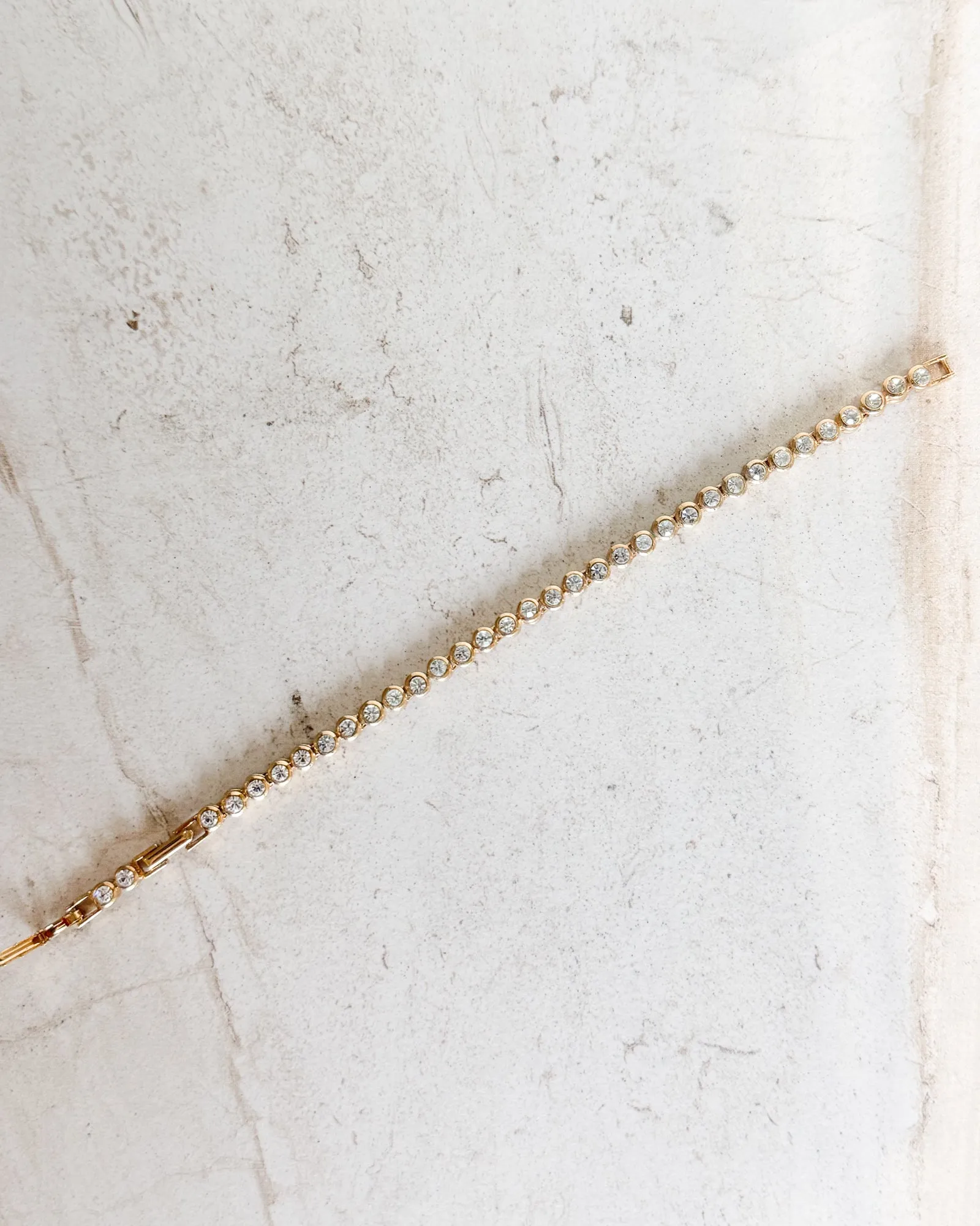 Vintage Classic Diamond Bezel Bracelet sold by Care Tucker