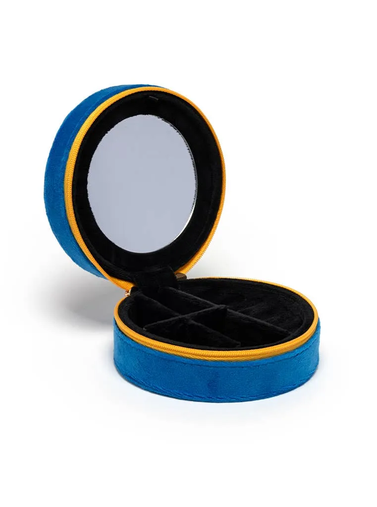 Velvet Jewelry Zip Case / Organizer - Caviar Tin sold by Care Tucker product image thumbnail 2
