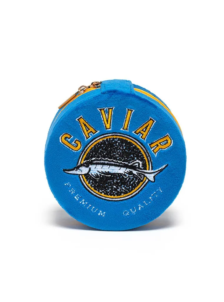 Velvet Jewelry Zip Case / Organizer - Caviar Tin sold by Care Tucker