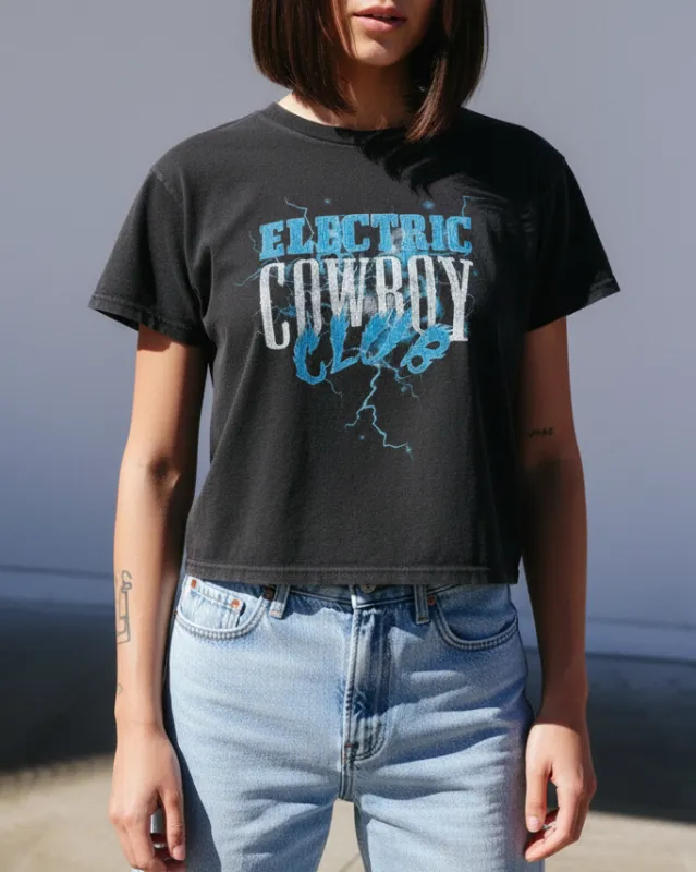 Electric Cowboy Club - Perfect Tee - Black Snow made by The Laundry Room
