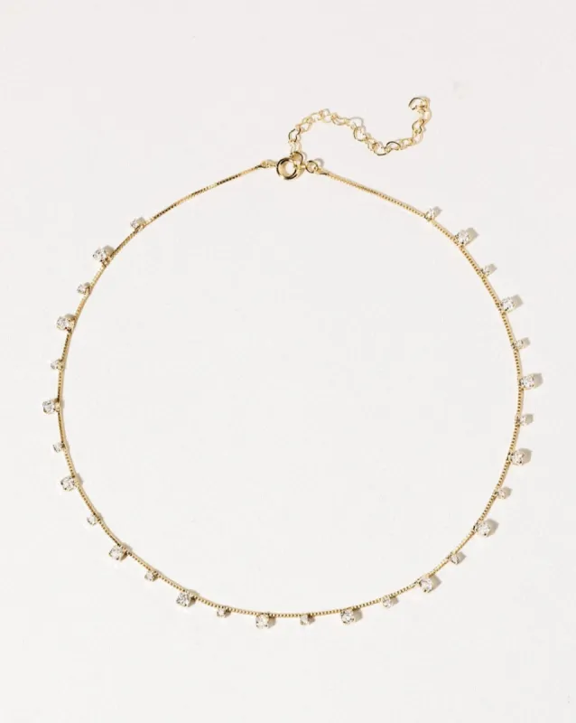 18k Gold Filled Sparkly Choker Necklace sold by Care Tucker