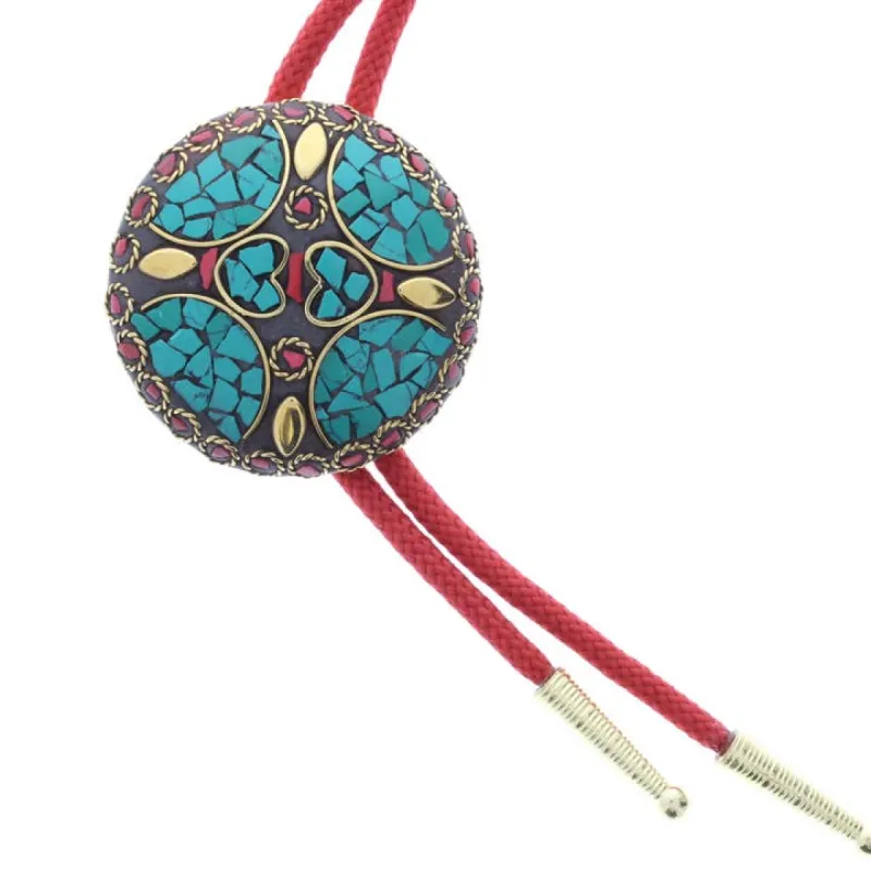 Multi Color Bolo, Brass Tips sold by Care Tucker