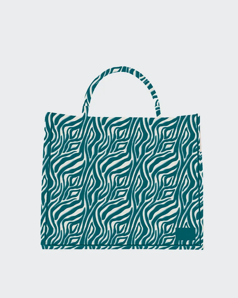 Shaded Zebra - Box Tote sold by Care Tucker