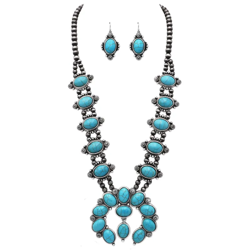 Western Stone Concho Necklace sold by Care Tucker
