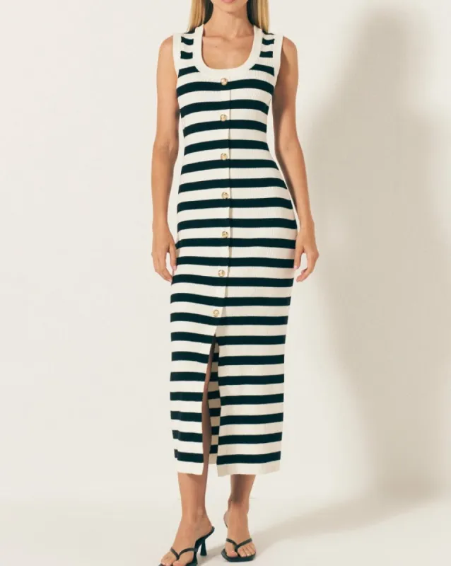 STRIPED MIDI DRESS sold by Care Tucker