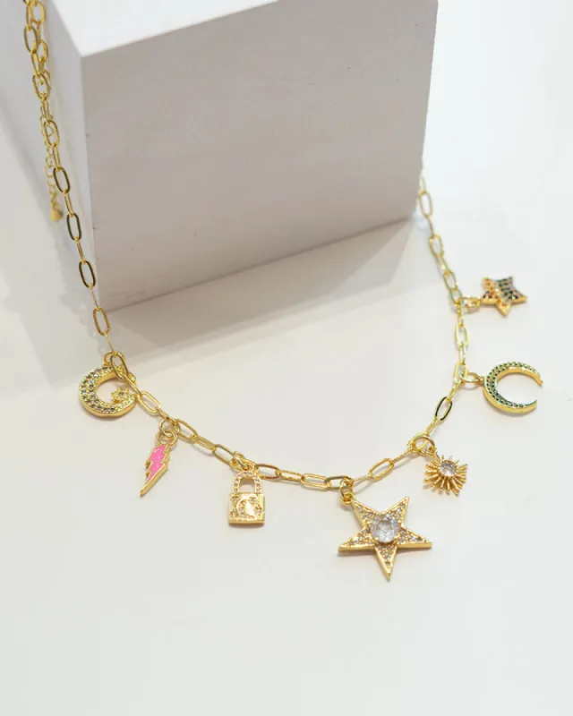 Charming Charm Neckalce sold by Care Tucker