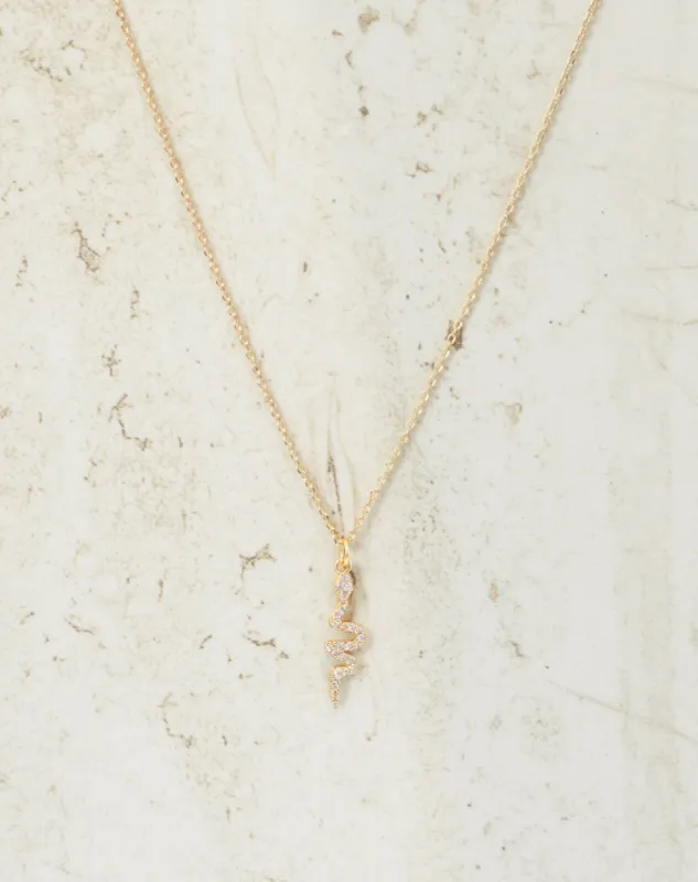 Snake Charm Necklace sold by Care Tucker