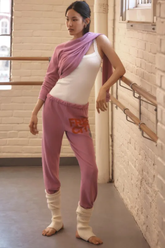 FREECITY sweatpant - pinkjuice/silver sold by Care Tucker