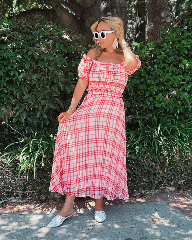 Gingham Top sold by Care Tucker