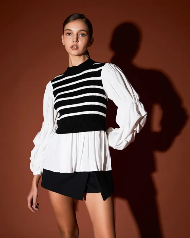 Mixed Media Elena Top made by Care Tucker